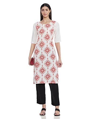 Image of 1 Stop Fashion Women's Crepe Regular Kurta