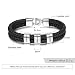 Pulsera Personalizado con Nombre Grabado de Cuerda Trenzada de Acero Inoxidable Pulsera...
