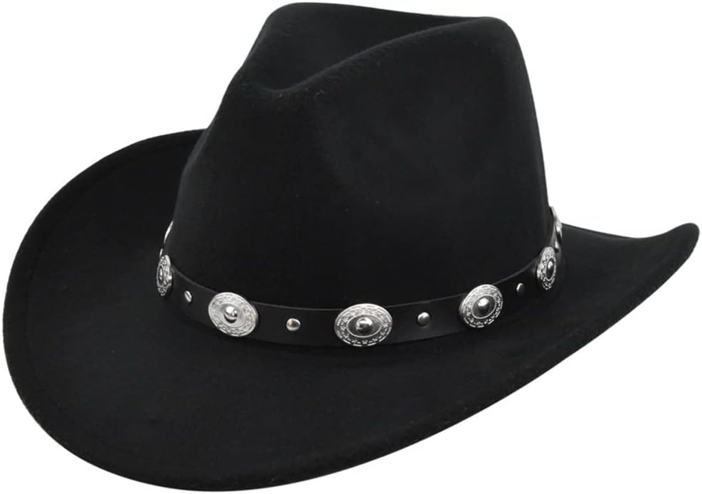 Felt Retro Cowboy Hat Jazz Ethnic Top