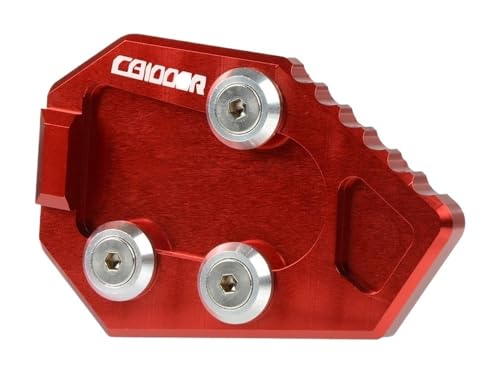 Plaque de béquille moto CB1000R SC60 2008-2016 extension aluminium rouge