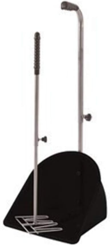 Perry Equestrian Muck Grabber with Retractable Handles, Black