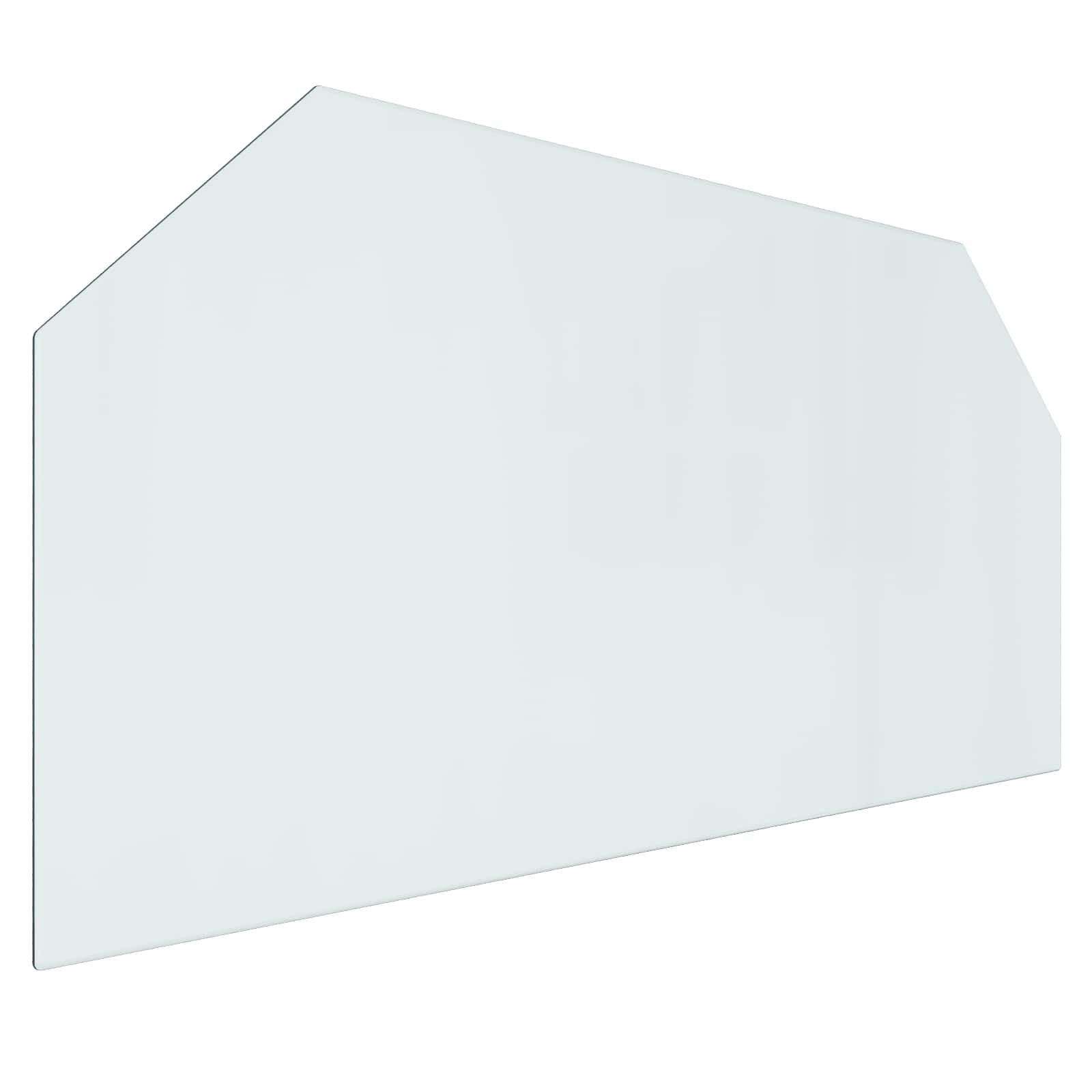 vidaXL Szklana płyta kominkowa przezroczysty 120 x 60 cm Szkło