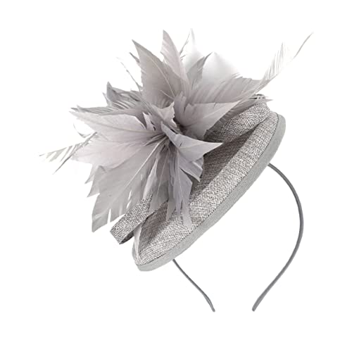 Chapeau barrette plume femmes invité thé robe de fête mariage bleu sarcelle