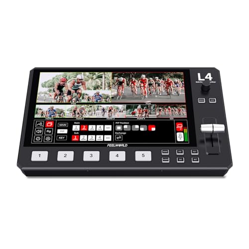 4入力HDMIビデオスイッチャー【LiveWedge】 Amazon | Feelworld LIVEPRO L4 HD4チャンネルライブ
