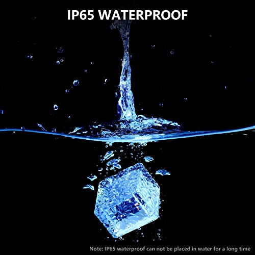 Solar Brick Lights Solar Pathway Light Outdoor Waterproof Paver Lights Landscape Light Ice Cube Light For Garden, Patio, Walkway, Driveway Decorations 2.8X2.8 Size (Warm White 6Pack) #TOP2