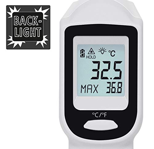 LASERLINER - ThermoSpot One - Infrarot-Thermometer - Berührungslos - Oberflächentemperatur - Großer Messbereich - Beleuchtetes Display