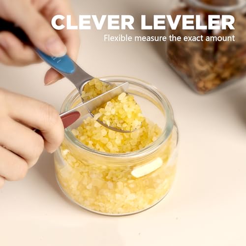 ChefAide Set of 8 Magnetic Measuring Spoons - Image 4