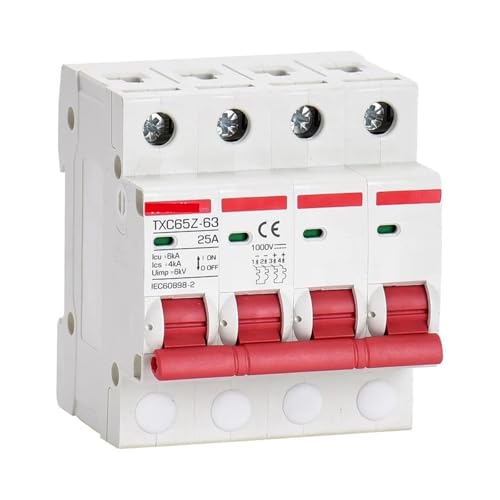 Disjoncteur photovoltaïque 1000V DC 20A protection court-circuit