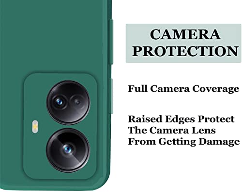 Image of A rtistque Back Cover Case for Realme 10 Pro Plus 5G with Camera Protection | Shockproof TPU | Stylish Protective Design | Slim Fit | Ultra Matte | Realme 10 Pro Plus 5G Back Cover - Green