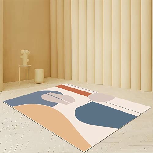 Tapis fille et salon motif abstrait géométrique 100x160 - 2
