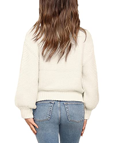 Imily Bela Girls Mock Neck Pullover Sweaters Casual Long Sleeve Knit Jumper Tops2