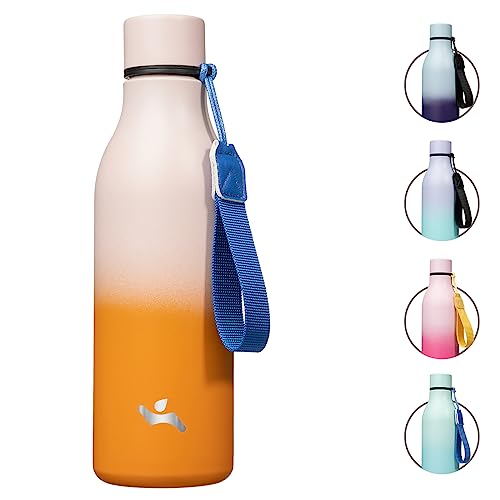 Image of Konokyo 18 oz Insulated Stainless Steel Metal Water Bottle with Strap
