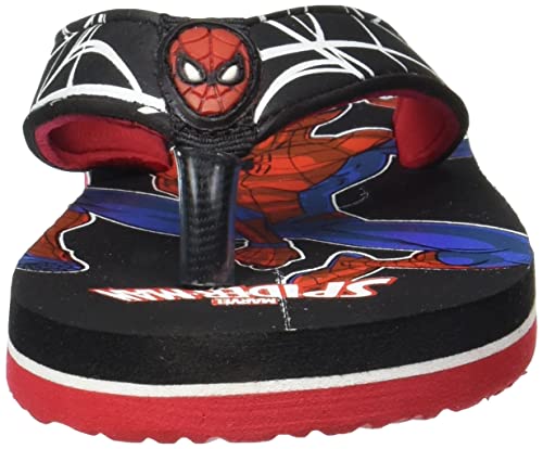 Image of Kidsville Spiderman Printed Blue Flipflops for Boys