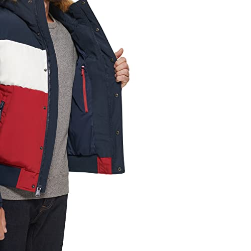 Image of Tommy Hilfiger Men's Arctic Cloth Quilted Snorkel Bomber Jacket (Standard and Big & Tall)
