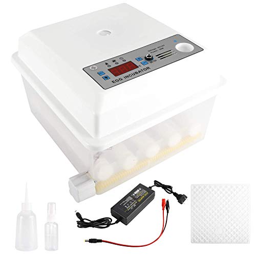 YaeCCC 3 in 1 Intelligent Warming Egg Incubators, Forced-Air Digital Fully Automatic Turner with Automatic Temperature Control for Hatching Chickens Ducks Geese Birds Pigeon Quail (18 Eggs)