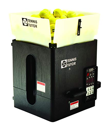 Tennis Tutor Plus Player Tennis Ball Machine. Includes Patented 'Player Mode' that simulates a Real Player. Speed 85 MPH