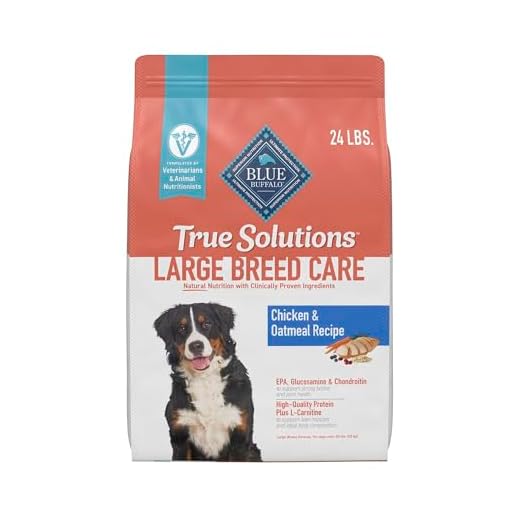 Blue Buffalo True Solutions Large Breed Care Natural Dry Dog Food for Adult Large Breed Dogs, Chicken, 24-lb. Bag