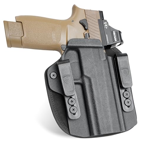 WARRIORLAND IWB Hybrid Kydex&Nylon Gun Holster for Sig Sauer P320 Fullsize M17,Optics Cut Pistol