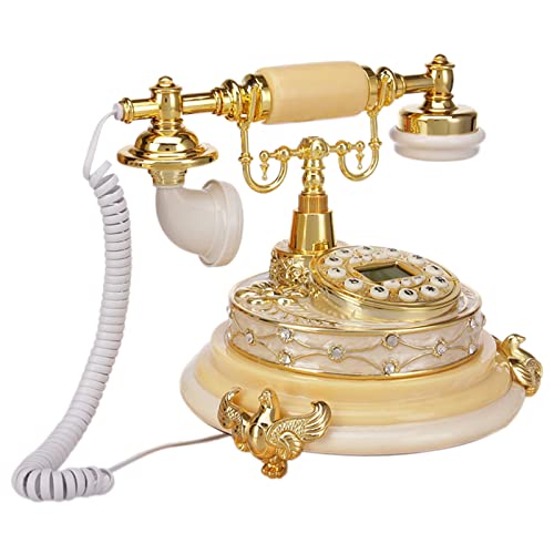 Téléphone rétro européen HJMMWT vintage pour décoration maison et bureau