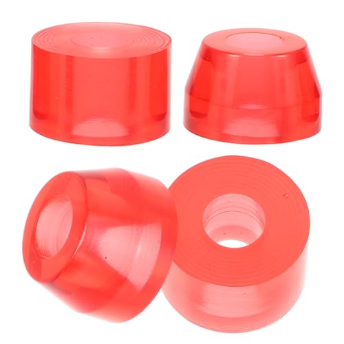 OSOLADY 4Pcs Soft PU Shock Pads for Skateboard Stability Durable Riser Pads for Enhanced Vibration Reduction Suitable for Longboards and Street Skating Activities