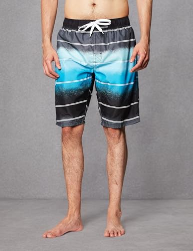 Image of Kanu Surf Men's Big Viper Extended Size Stripe Swim Trunk
