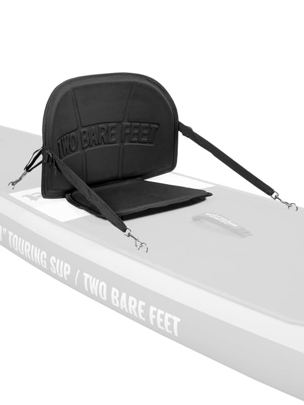 Two Bare Feet Kayak Seat for Paddleboard – Adjustable SUP Seat with Back Support, Padded Convertible Seat for Stand Up Paddle Board with Attachment Straps