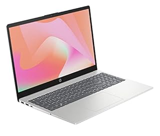 HP Laptop 15-fc0001sf PC Portable 15.6" FHD (AMD Ryzen 5 7520U, RAM 8 Go, SSD 256 Go, AZERTY, Windows 11 Famille) Argent