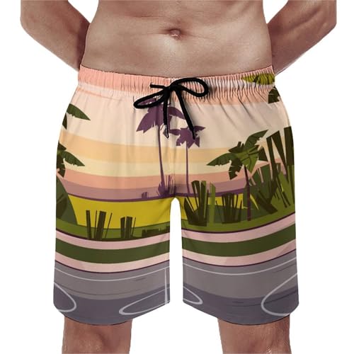 Swim trunk avec poches motif basket pour la plage en taille S