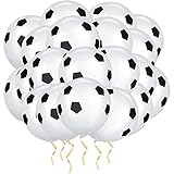Ainiv 20 Piezas Globos Fútbol Cumpleaños, Decoraciones Cumpleaños para Fiestas, 12' Globos de Látex para Aficionados al Fútbol, Fiesta Deportiva, Reunión Deportiva Escolar, Copa del Mundo