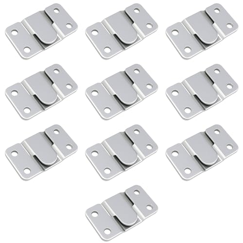20 PCS Soporte Empotrado de Montaje, Soporte Espejo Pared, Herrajes para Colgar Cuadros, Espejos, Muebles Cocina, Sin Taladrar, Kit Hebilla Clip para Sofá y Marcos