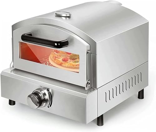 Forno a pizza elettrica, cassetto in acciaio inossidabile forno tostapane, temperatura uniforme a 360 °, alta temperatura e resistenza alla corrosione, per il ristorante domestico