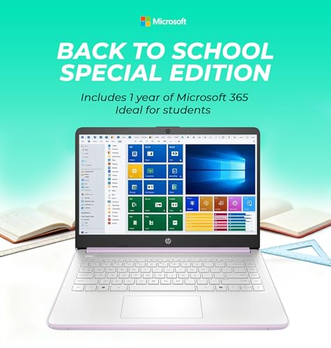 Image of HP Home and Student Essential Laptop • Office 365 & Copilot AI • Intel 4-Core CPU • 1.1TB Storage (1TB OneDrive and 128GB SSD) • 4GB RAM • Windows 11 w /o Mouse