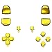eXtremeRate Boutons Remplacement D-Pad R1 L1 R2 L2 pour ps5 Manette BDM-020,Kit de Boutons Triggers Share Options Face avec Outils pour ps5 CFI-ZCT1*A-Contrôleur Non Inclus-Chromé Doré