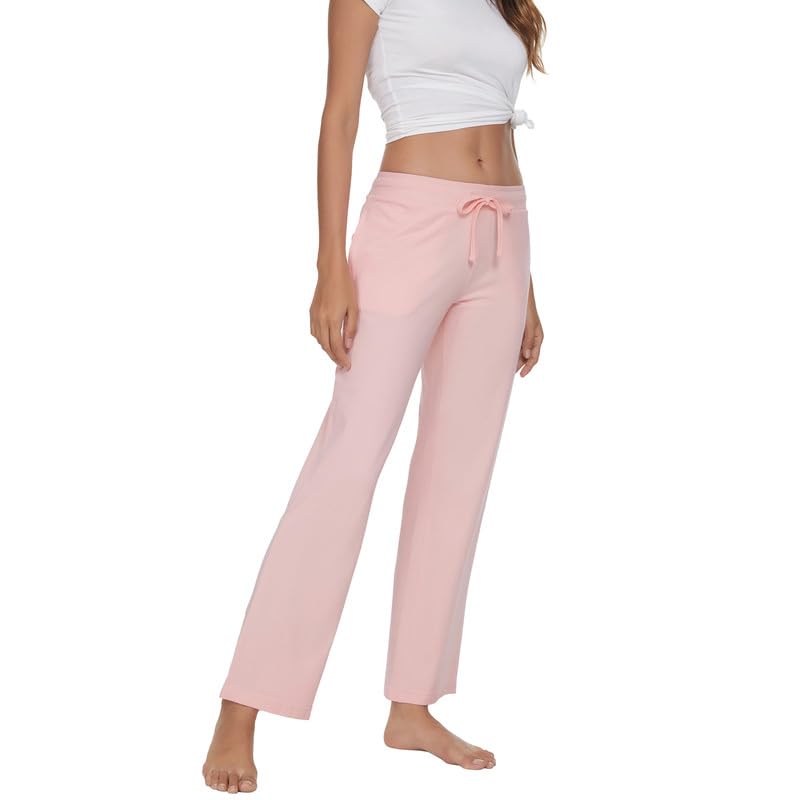 Image of U2SKIIN 2 Pack Pajama Pants for Women Soft, Cotton Comfortable Womens Lounge Lightweight Sleep Pj Bottoms