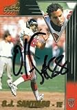 Sports Memorabilia O.J. Santiago Autographed Football Card (Atlanta Falcons) 1998 Pacific Aurora No.9