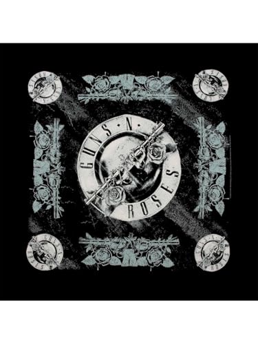 Guns N' Roses - Bandana - Adult, Black Silver, One Size