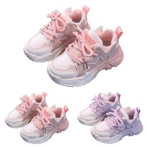 Kids Tennis Shoes Comfortable Non Slip Athletic Shoes Lightweight Thick Sole Flat Bottom Sports Walking Sneakers2