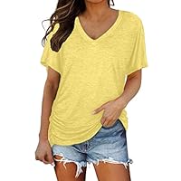 Ofertas Ropa Mujer Camiseta Manga Caida Blusas Informales Larga Blusa De Gasa Negra Corta Sueter Primavera Algodon Camisas Largas Verano Camisetas para Despedida Soltera Camisa Roja Cuello Pico
