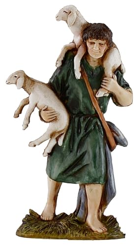 Generico Bom pastor com ovelhas 10 cm Landi Moranduzzo
