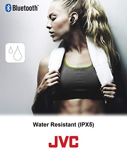 Jvc True Wireless Earbuds For Sports & Fitness, Sweat/Water Proof Ipx5, Bluetooth Connectivity, Pivot Motion Fit, 3 Point Support Structure, 3+6 Hours Battery Life - Haet90Btb (Black) #TOP3