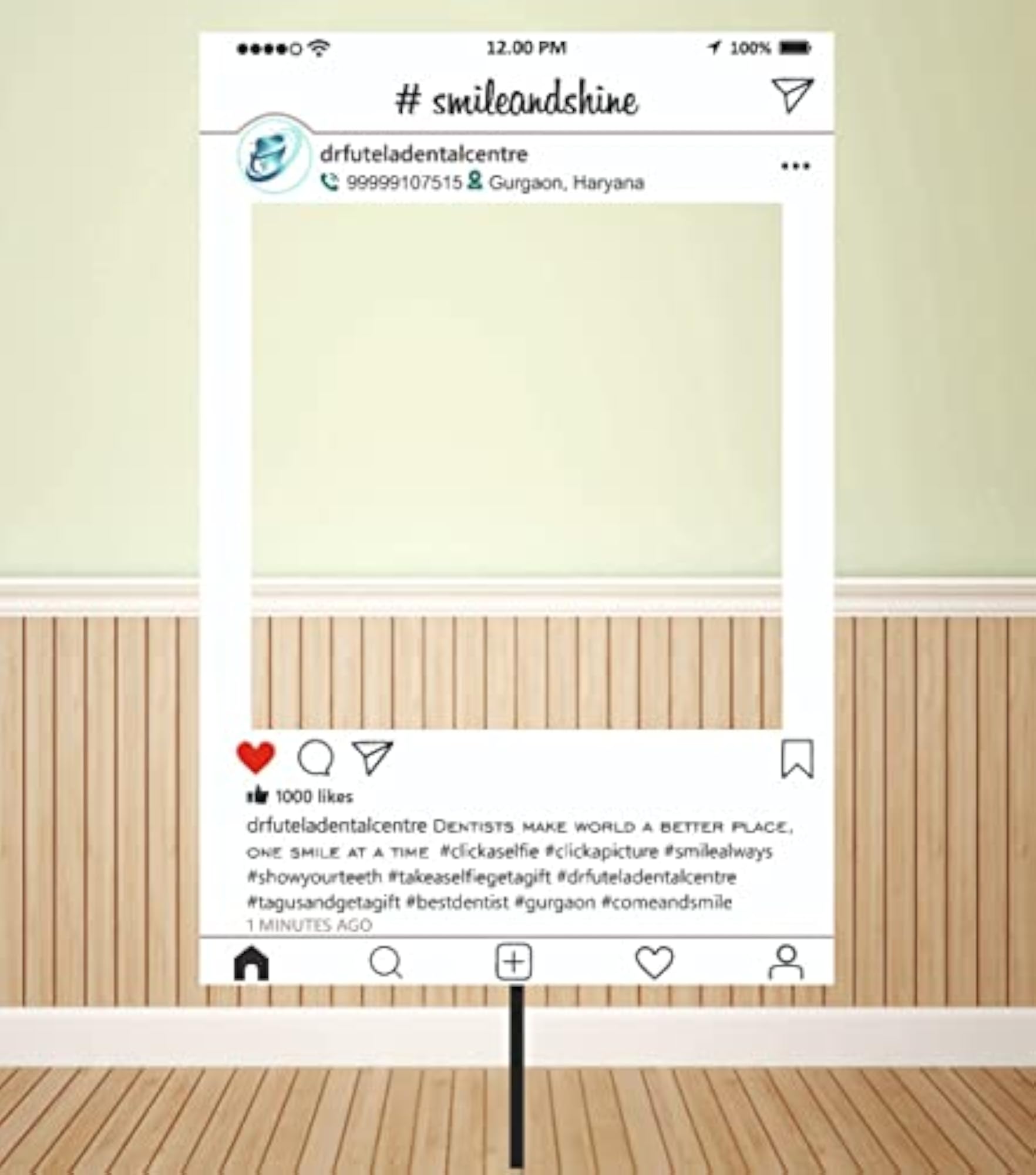 Customized Selfie Photobooth Frame for Hospitals and Clinics