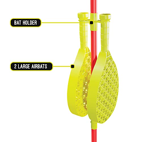 Swingball Classic Original | Rot und Gelb | Outdoor-Aktivitäten | Traditioneller Stock im Boden Set | Echter Tennisball und 2 Meisterschaftsschläger | Geeignet für alle 5 Jahre +
