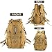 aiGear Tactical Backpack for Men, 25L Military Backpack, 3-Day Bug Out Bag for Camping Hiking Hunting with Molle System Army Daypack (25L Khaki)