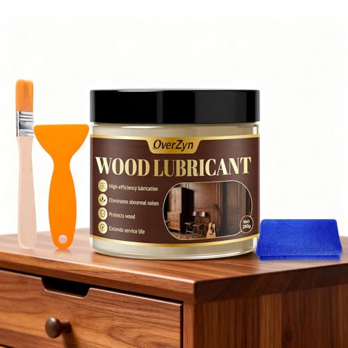 OverZyn Beeswax Furniture Polish, Wood Wax, Beeswax for Wood, Reduces Noise, Suitable for The Maintenance and Care of Household Wooden Furniture Such as Tables, Chairs, and Floors, 7.05 Oz