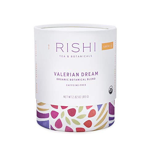 Rishi Tea Valerian Dream Loose Leaf Herbal Tea | Immune Support, USDA Certified Organic, Botanical Blend, Caffeine-Free, Ayurvedic, Energy-Boosting | 2.82 oz Tube