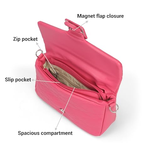 Image of Mochi Women Casual PU Soft Body Magnet closure Quilted Shoulder Bag