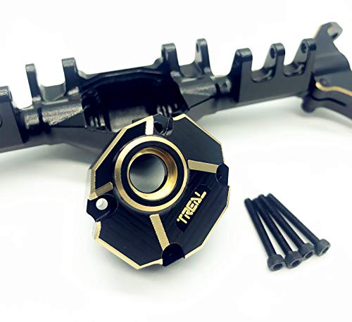 Eje portal Treal Axial Capra Currie F9 de latón para dominar rutas de crawler