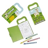 Mini-Bücher mit versteckten Bildern und Buntstiften, 7,6 x 5 1/5,1 cm, 12 Seiten