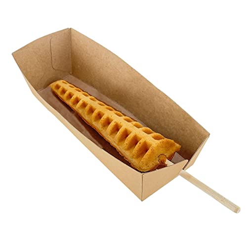 GorillaRock Paper Bowls Set | Disposal Paper Bowls for Corn Dogs, Stick Waffles, Etc. | Big Size | 100, 300 & 1000 Pcs (1000 PCS)