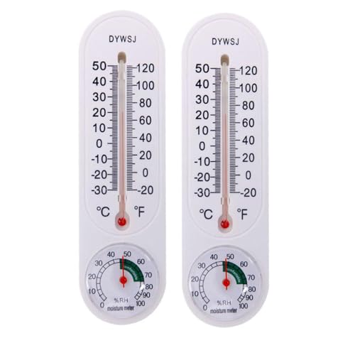 ZXCVWWE Wand-Thermometer zum Aufhängen, Gewächshaus-Hygrometer,Vertikales Innentemperaturmessgerät - Temperaturmesser und Wettermonitor mit Doppelskala für Terrasse, Garten oder Kinderzimmer(Black) ZXCVWWE Wand-Thermometer zum Aufhängen, Gewächshaus-Hygrometer,Vertikales Innentemperaturmessgerät - Temperaturmesser und Wettermonitor mit Doppelskala für Terrasse, Garten oder Kinderzimmer(Black)